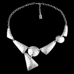 geometry necklace, triangle and Circles