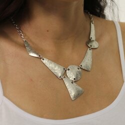 geometry necklace, triangle and Circles