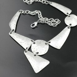 geometry necklace, triangle and Circles