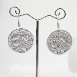Antique Look Coin Earrings