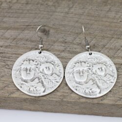 Antique Look Coin Earrings