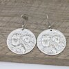 Antique Look Coin Earrings