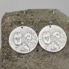 Antique Look Coin Earrings