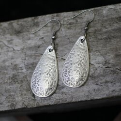 Drop Earrings with Fancywork, ornaments