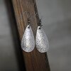 Drop Earrings with Fancywork, ornaments