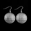 Grid Earrings, round