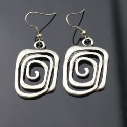 Asymmetric Spiral Earrings