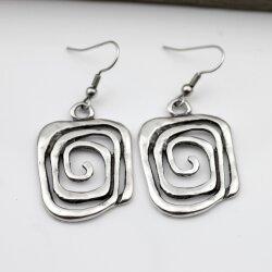 Asymmetric Spiral Earrings