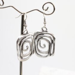 Asymmetric Spiral Earrings