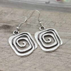 Asymmetric Spiral Earrings