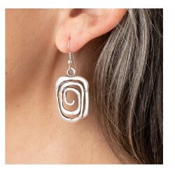 Asymmetric Spiral Earrings