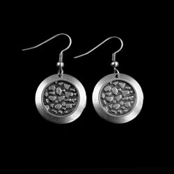 Circle Earrings with burling