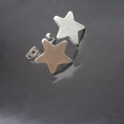 Star stud earrings, 1,5 cm