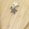 Star stud earrings, 1,5 cm