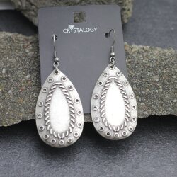 Drop Earrings with Fancywork, ornaments