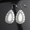 Drop Earrings with Fancywork, ornaments