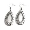 Drop Earrings with Fancywork, ornaments