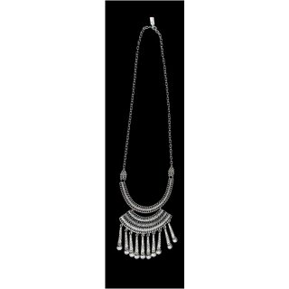 XL Boho style Design Necklace with Rod metal elements