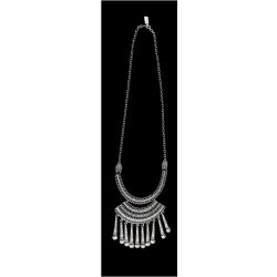 XL Boho style Design Necklace with Rod metal elements