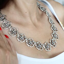 Blumen Kette Statement Gothic Mittelalter