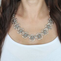 Blumen Kette Statement Gothic Mittelalter