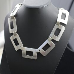 Stylish Business Necklace, rectangular elements