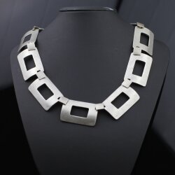 Stylish Business Necklace, rectangular elements