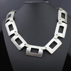 Stylish Business Necklace, rectangular elements