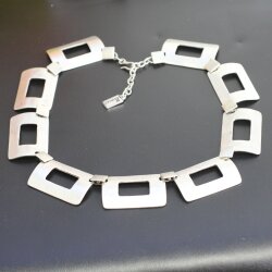 Stylish Business Necklace, rectangular elements