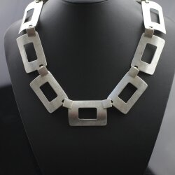 Stylish Business Necklace, rectangular elements