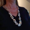 Statement XXL Necklace Antique Silver