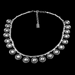 Fine metal Beads Necklace Statement Gothic Bohemian Medieval
