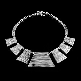 Noble Necklace with Pyramidal shape metal elements