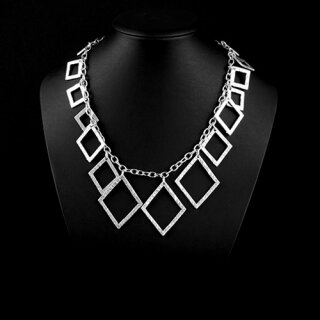 Retro Necklace with Square elements