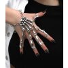 Skelett Hand Armband, Knochen Armband Ring Gothic Punk