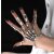Gothic Skeleton All Bone Hand Ring Bracelet