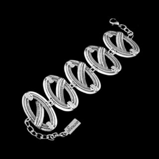 Retro style Bracelet with oval elements