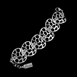 Bracelet with metal elements, Net Look