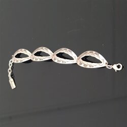 Ethno Look Bracelet with oval metal elements