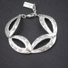 Ethno Look Bracelet with oval metal elements