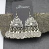 Oriental Design Earrings with Coin