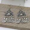 Oriental Design Earrings with Coin