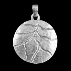 round, Leaf blood vessel Pendant