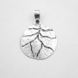 round, Leaf blood vessel Pendant