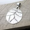 round, Leaf blood vessel Pendant