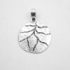 round, Leaf blood vessel Pendant