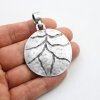 round, Leaf blood vessel Pendant