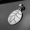 round, Leaf blood vessel Pendant