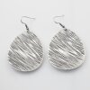 Leaf Earrings, fluted