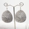 Leaf Earrings, fluted